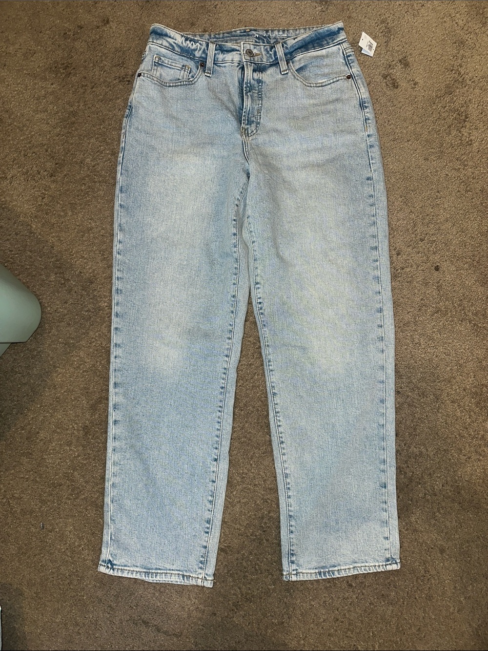 *NWT* Old Navy Light Wash High-Rise OG Loose Straight Leg Women's Jeans